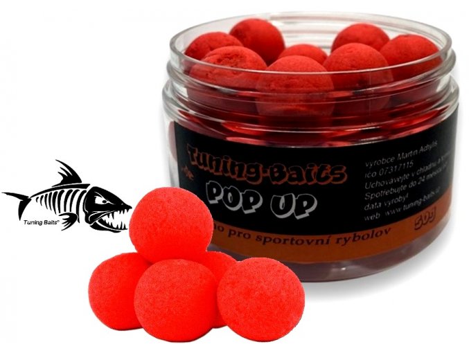 Tuning Baits plovoucí boilies Pop Up Rudý Ďábel 50g