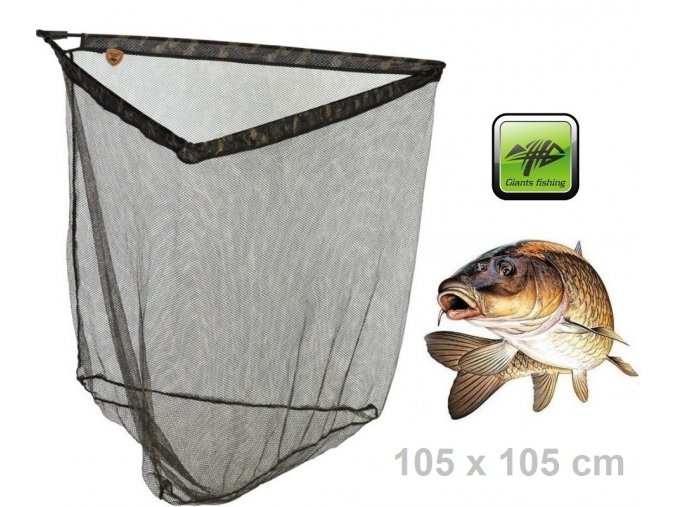 Giants Fishing podběráková hlava Carp Net Head Camo 105 x 105 cm