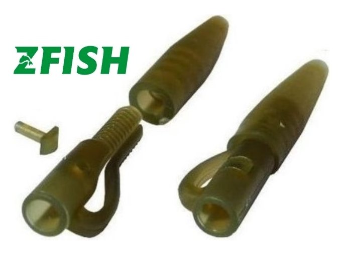 Zfish Lead Clip With Tail Rubber rybářské závěsky na olovo - 10 ks