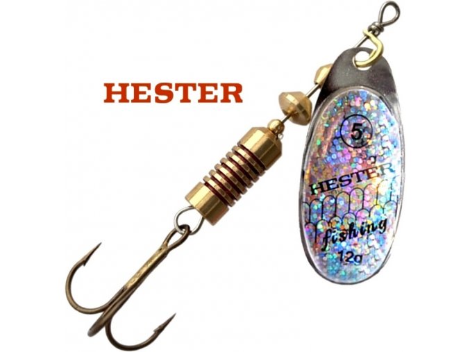 Hester Fishing rotační třpytka Ospray Silver Holo