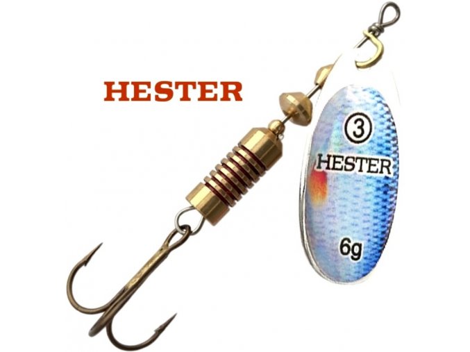 Hester Fishing rotační třpytka Ospray Red Eye Bass
