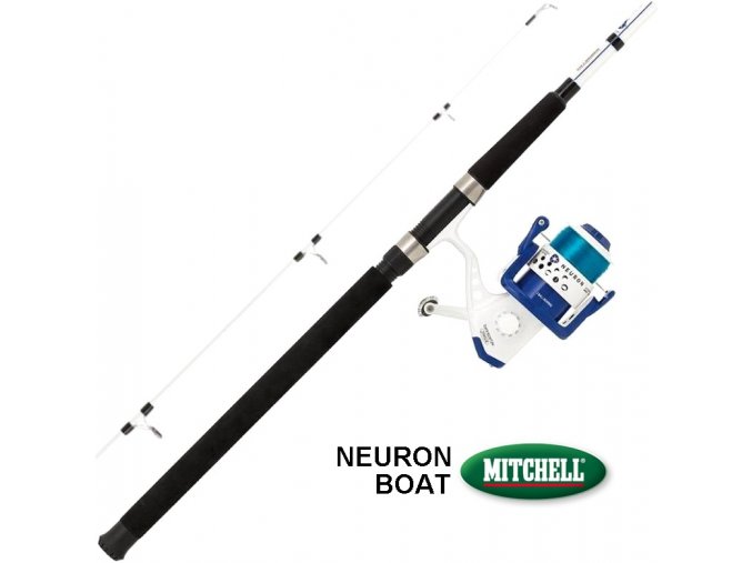 Sumcový prut s navijákem a vlascem Mitchell Neuron Set Boat 2,72 m/100-300 g