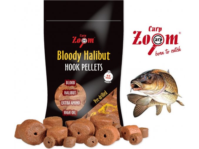 Carp Zoom pelety Bloody Halibut Hook Pellets 150 g