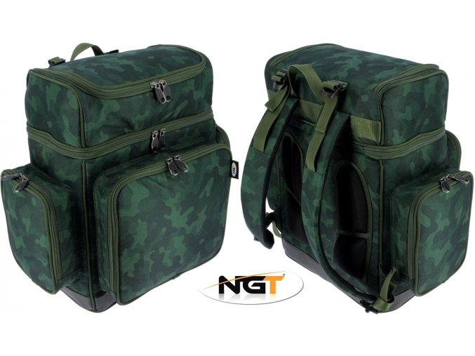 NGT rybářský batoh XPR Rucksack Dapple Camo 50L