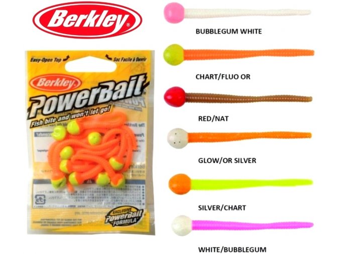 Nástrahy Berkley PowerBait Mice Tail twister (myší ocásek) 7,5 cm