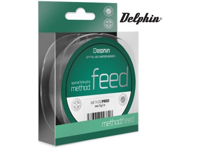 Vlasec na feeder Delphin METHOD FEED šedý - 1 m