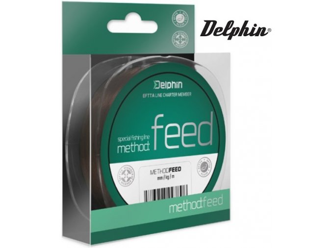 Vlasec na feeder Delphin METHOD FEED hnědý - 1 m