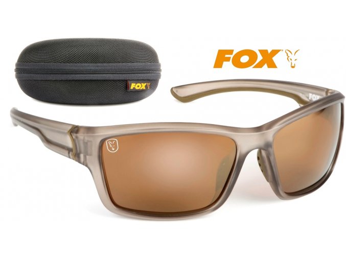 Polarizační brýle FOX Avius Wraps Trans Khaki Frame/Brown Mirror Lens