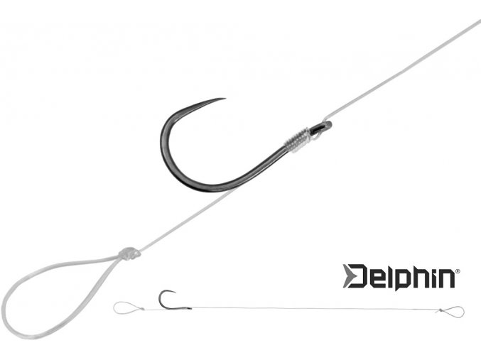 Feederový návazec Delphin FLR Loop SMUTER / 6 ks