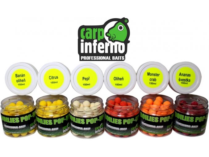 Carp Inferno Pop-Up plovoucí boilies 13 mm/150 ml