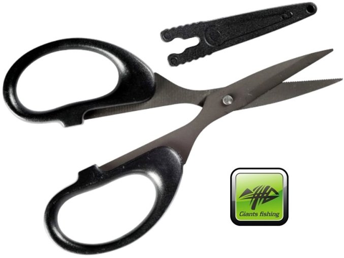 Giants Fishing nůžky černé Scissors with Safety Cap