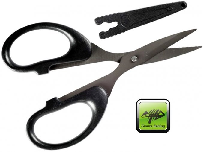 Giants Fishing nůžky černé Scissors with Safety Cap