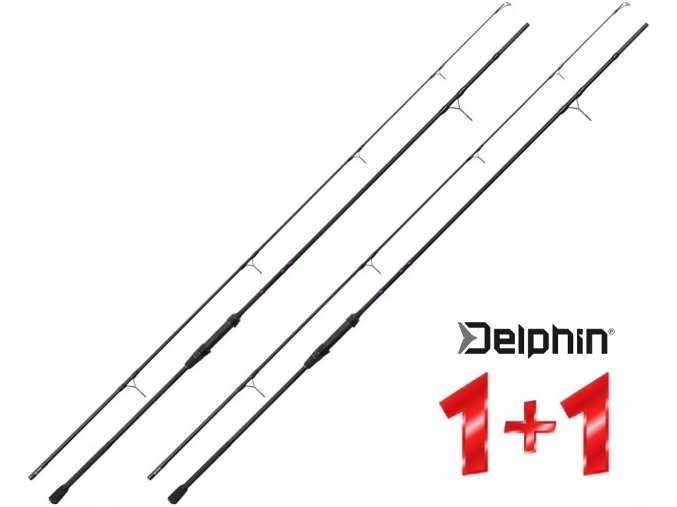 Kaprové pruty Delphin CORSA Black Carp 330 cm/3,00 lbs (2 díly) - AKCE 1+1