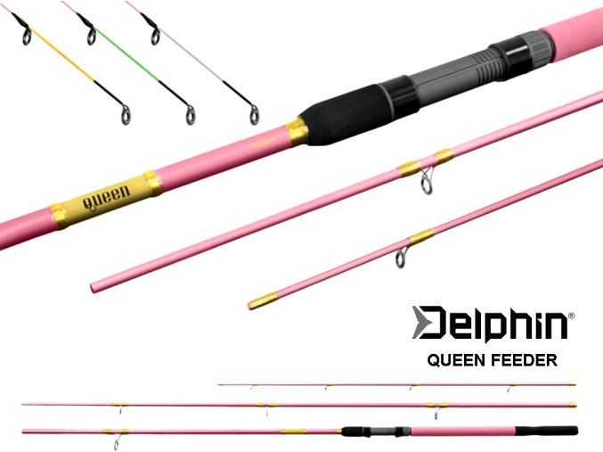 Prut Delphin QUEEN Feeder + 3 špičky