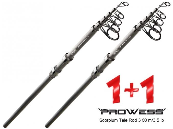 Prowess teleskopické pruty Scorpium Tele 3,60 m/3,5 lb - AKCE 1+1