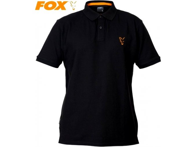 Tričko FOX Collection Black/Orange Polo Shirt