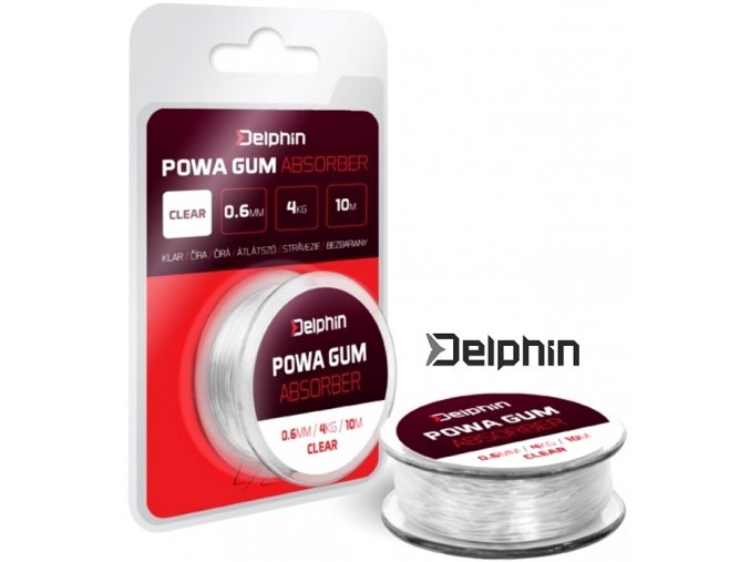 Delphin feeder guma POWA GUM Absorber čirá