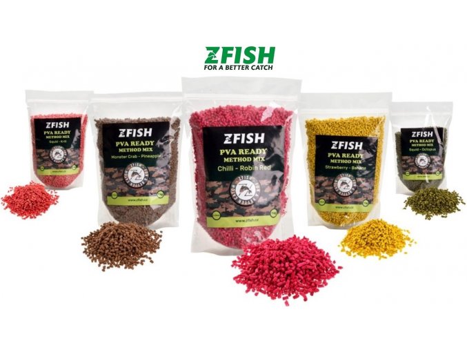 Zfish mikropelety PVA Ready Method Feeder Mix 2-3 mm/1 kg