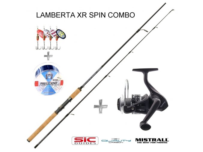 Mistrall přívlačový set Lamberta XR Spin 240 cm/5-20 g se třpytkami