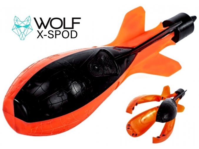 Zakrmovací raketa Wolf X-Spod Performance Orange/Black