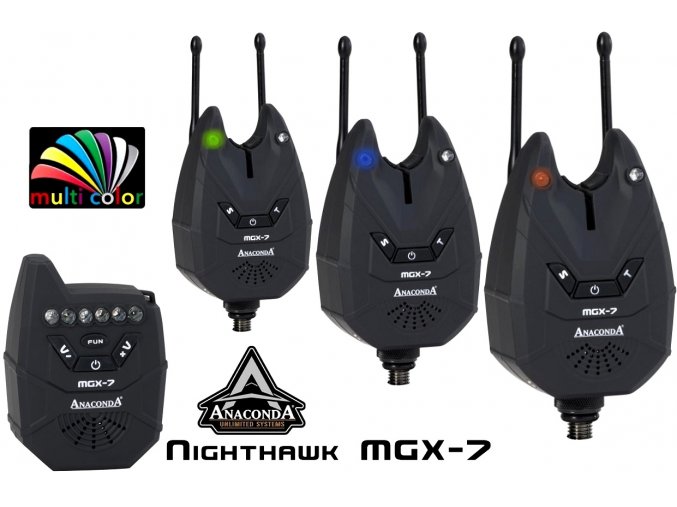 Anaconda Nighthawk MGX-7 3er Set Multicolor sada hlásičů záběru