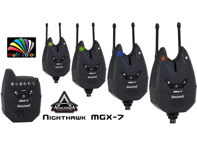 Anaconda Nighthawk MGX-7 4er Set Multicolor sada hlásičů záběru