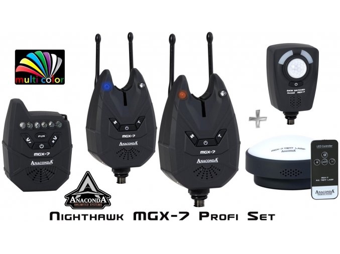 Anaconda Nighthawk MGX-7 2er Profi Set Multicolor sada hlásičů záběru