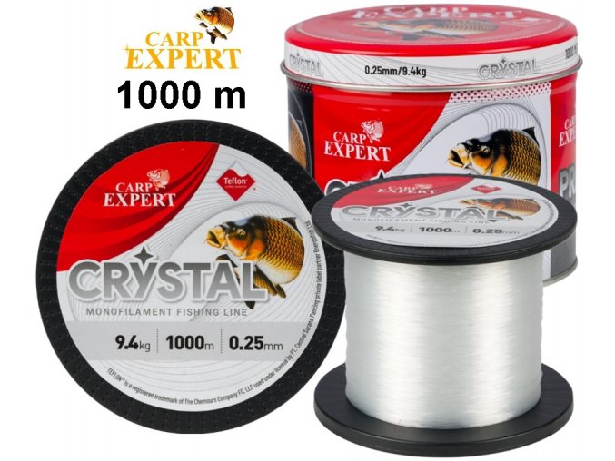 Rybářský vlasec Carp Expert Crystal Transparent Fishing Line 1000 m