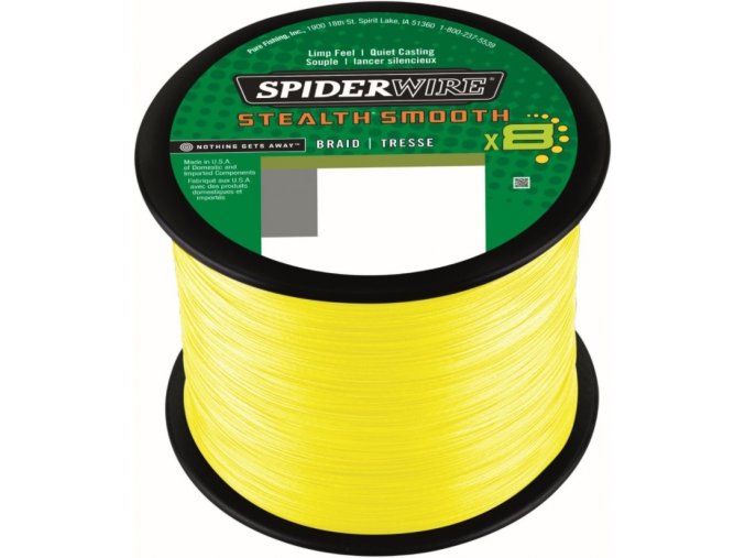 Spiderwire Stealth Smooth 8 Braid Yellow pletená šňůra 1 m