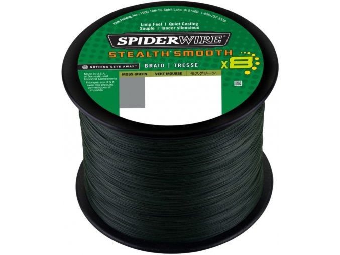 Spiderwire Stealth Smooth 8 Braid Green pletená šňůra 1 m