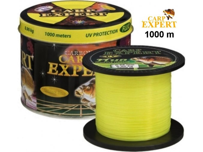 Rybářský vlasec Carp Expert UV Fluo Yellow Fishing Line 1000 m