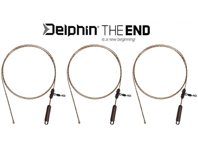 Montáž Delphin THE END Leadcore HELI 80 cm/3 ks
