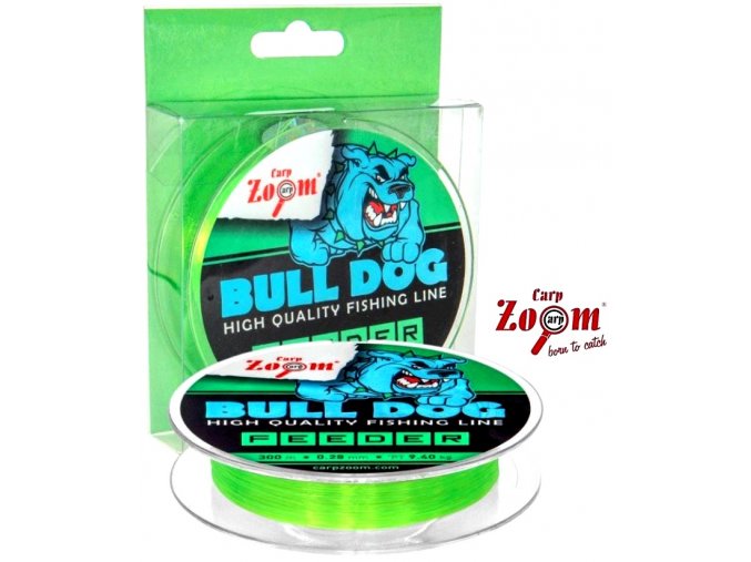 Carp Zoom vlasec Bull-Dog Feeder 300 m - fluo zelený