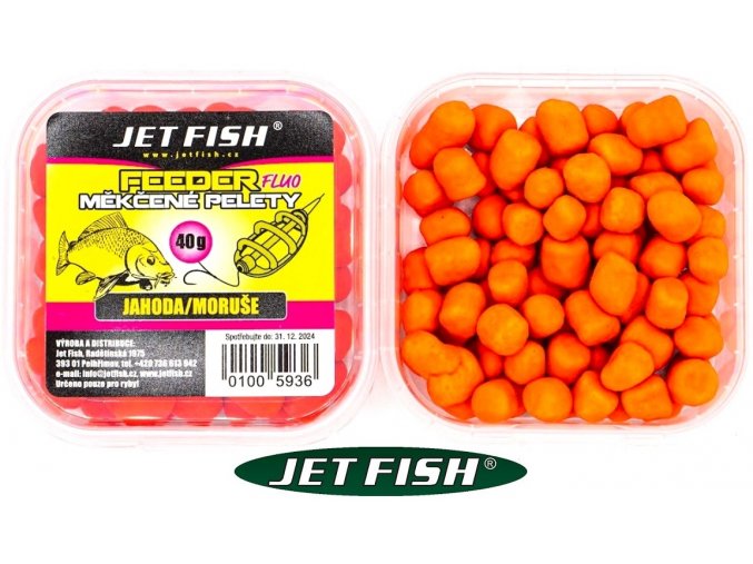 Jet Fish Feeder fluo měkčené pelety 40 g