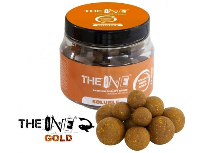 Hook boilies The One Gold Soluble Scopex - Caramel 14-18-20 mm/150 g