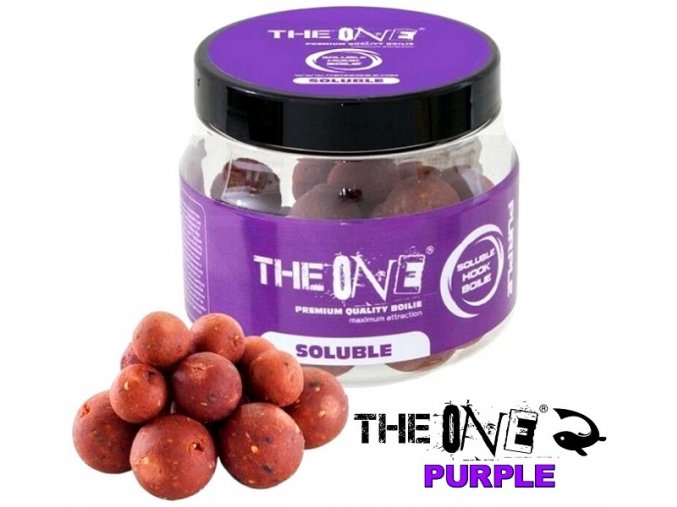 Hook boilies The One Purple Soluble Crab - Blueberry 14-18-20 mm/150 g