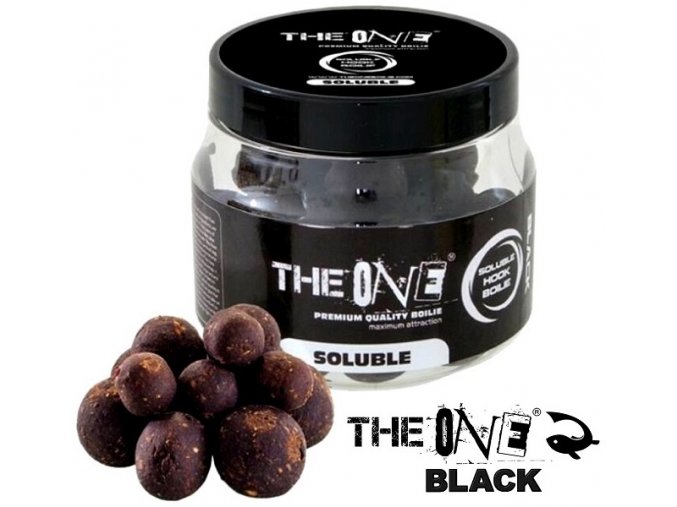 Hook boilies The One Black Soluble Squid - Plum 14-18-20 mm/150 g