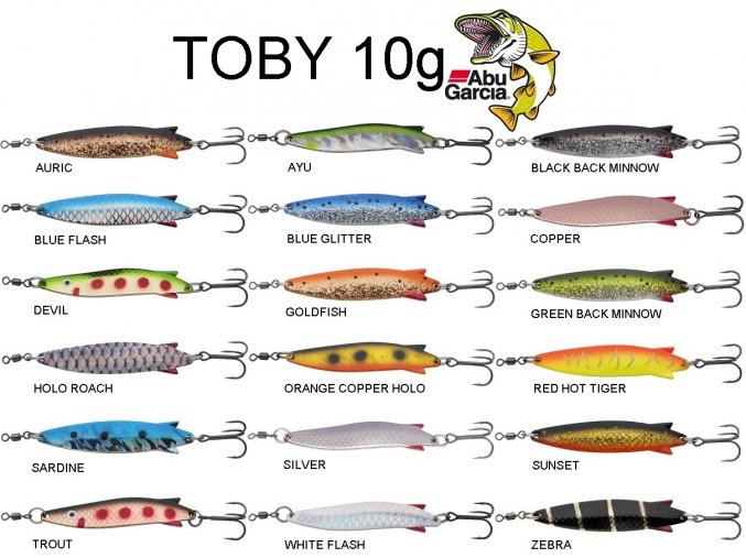 Abu Garcia třpytka Toby 10 g