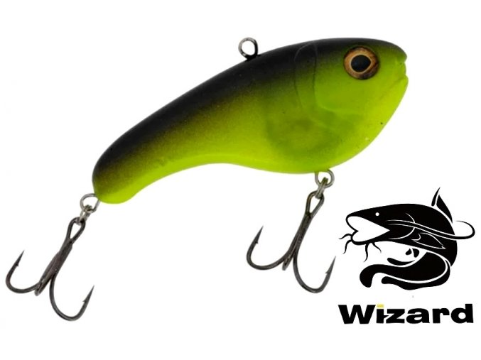 Nástraha na sumce Wizard Vertix Fat Lure Fluo Yellow 9,5 cm/100 g