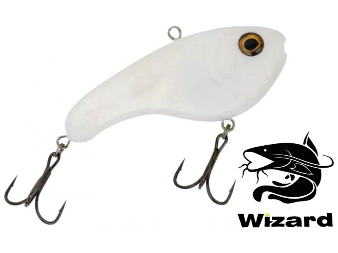Nástraha na sumce Wizard Vertix Fat Lure Pure White 9,5 cm/100 g