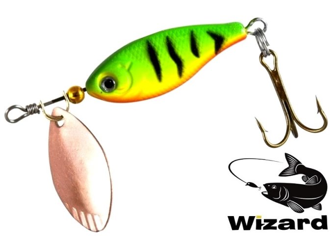 Nástraha na tlouště Wizard Chub Spinner Fire Tiger 4 cm/8 g