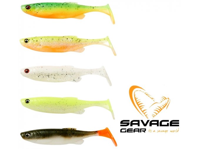 Nástrahy Savage Gear Fat Minnow T-Tail 9 cm/7 g Darkwater Mix - 5 ks