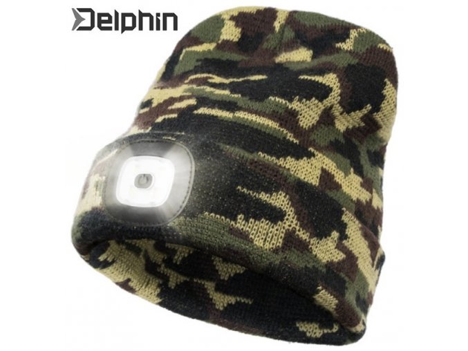 Zimní čepice Delphin CamouLED