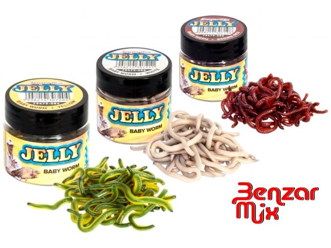 Benzar Mix Jelly Baits Baby Worm umělí červi 30 ml