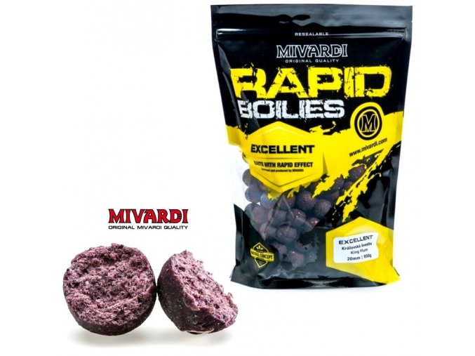 Mivardi Rapid boilies Excellent Královská švestka 950 g