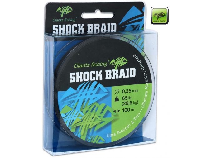 Giants Fishing splétaná šňůra Shock Braid Green 100 m