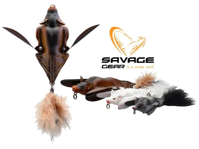 Vláčecí nástraha Netopýr Savage Gear 3D Bat Brown 12,5 cm/54 g