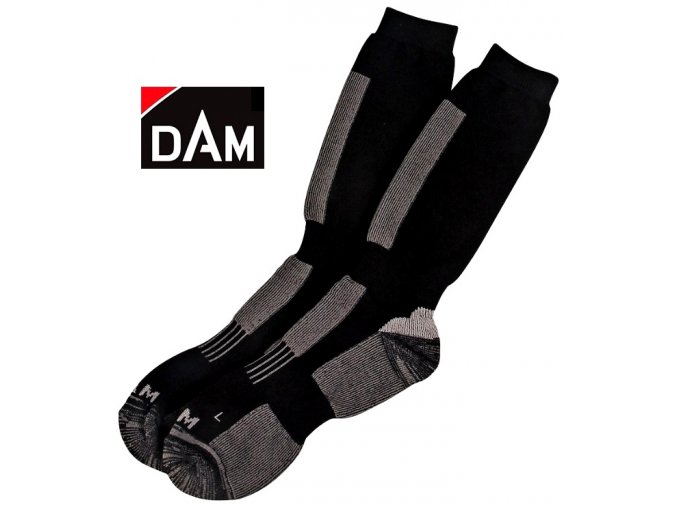 Termo ponožky DAM Thermo Sock Black/Grey