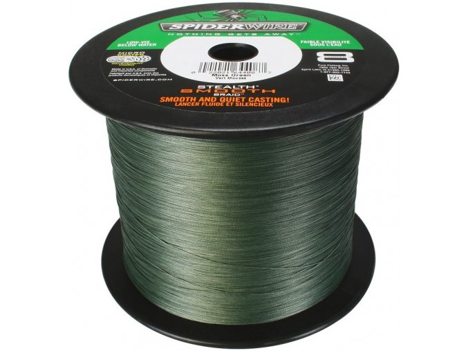 SPIDERWIRE Stealth Smooth Braid 8 Carrier Green pletená šňůra 1 m