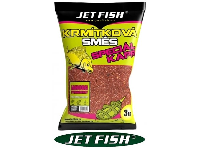 Jet Fish krmítková směs Speciál Kapr Jahoda 3 kg